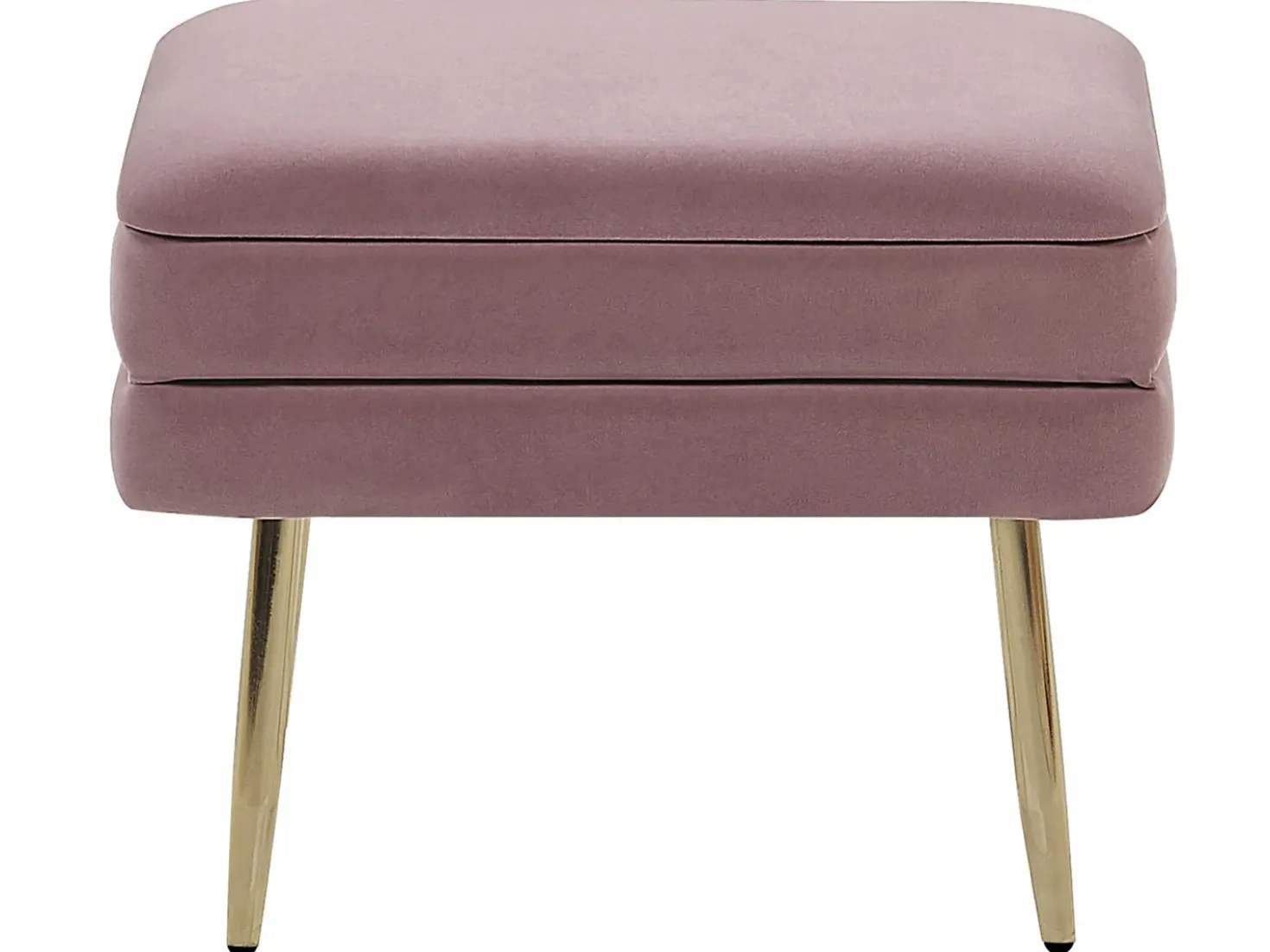 Panca contenitore imbottita ODESSA Velluto Rosa
