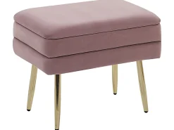 Panca contenitore imbottita ODESSA Velluto Rosa