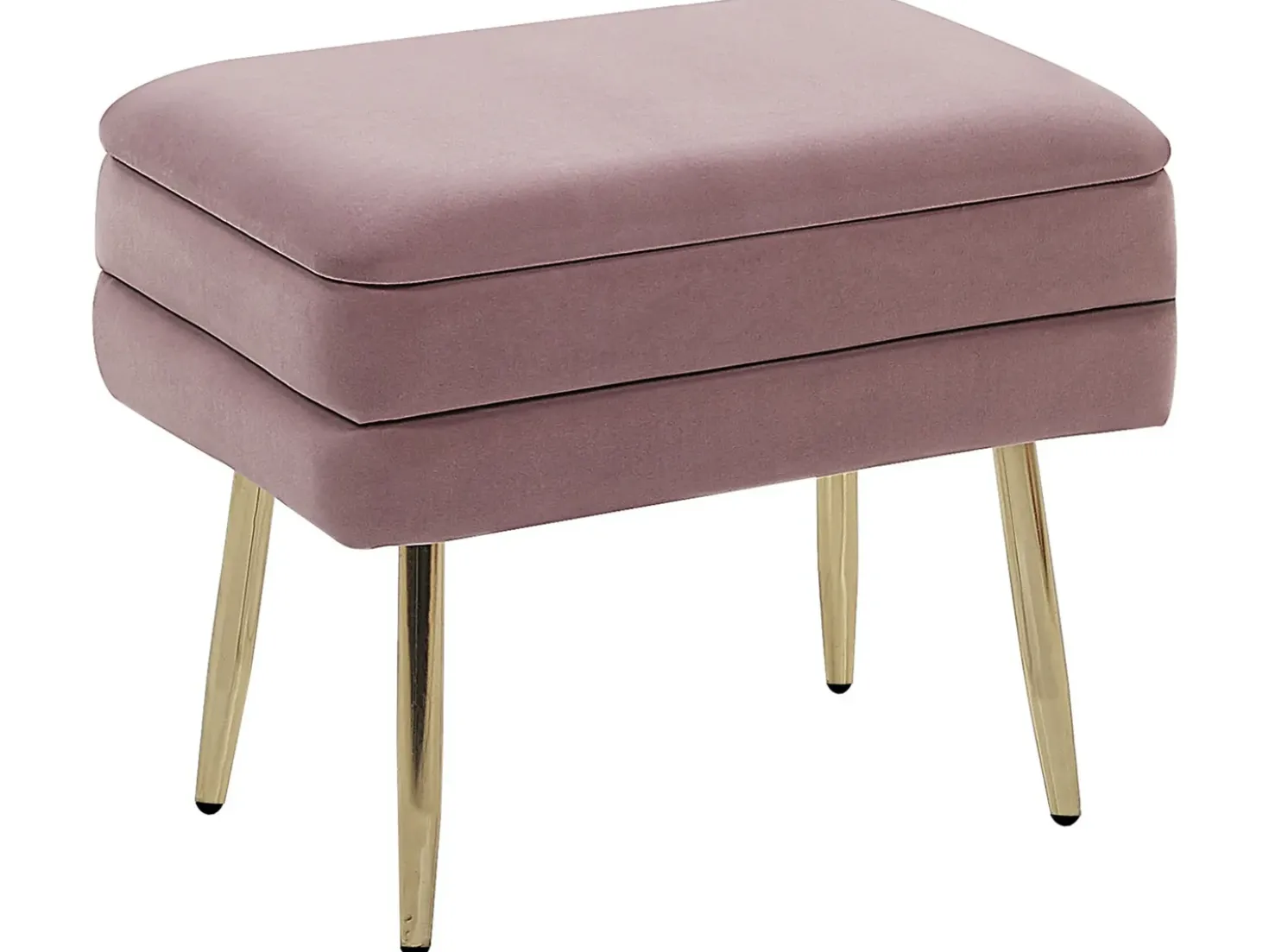 Panca contenitore imbottita ODESSA Velluto Rosa