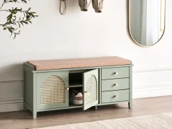 Panca contenitore per scarpe BENDIGO Verde menta