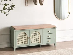 Panca contenitore per scarpe BENDIGO Verde menta