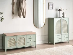 Panca contenitore per scarpe BENDIGO Verde menta