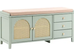 Panca contenitore per scarpe BENDIGO Verde menta