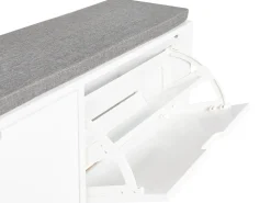 Panca contenitore per scarpe MINERAL Bianco