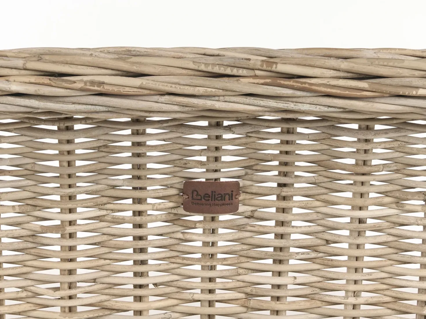 Panca da giardino con cuscino SUSUA 141 cm con ottomana Rattan Naturale