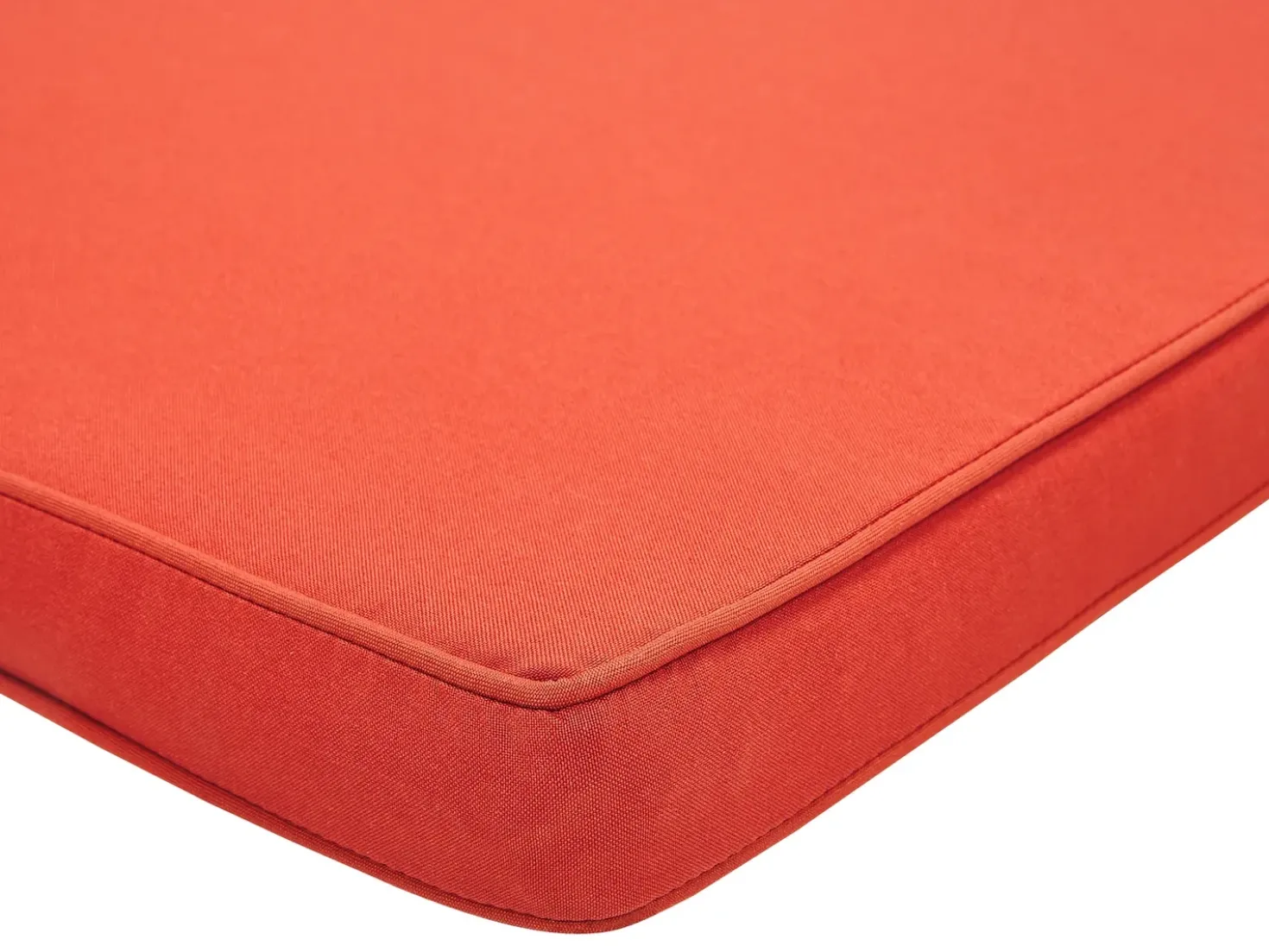 Panca da giardino con cuscino VIVARA 160 cm Legno di acacia certificato Frassino chiaro Rosso scuro