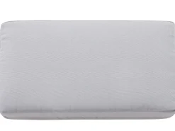 Panca da giardino con cuscino SALERNO 142 cm Metallo Grigio chiaro