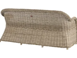 Panca da giardino con cuscino SUSUA 189 cm Rattan Naturale