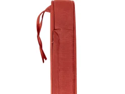 Panca da giardino con cuscino SOVANA 120 cm con contenitore Legno d'acacia Rosso