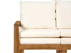 Panca da giardino con cuscino ISOLELLO 190 cm Regolabile Legno d'acacia Marrone