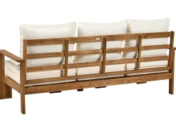 Panca da giardino con cuscino ISOLELLO 190 cm Regolabile Legno d'acacia Marrone