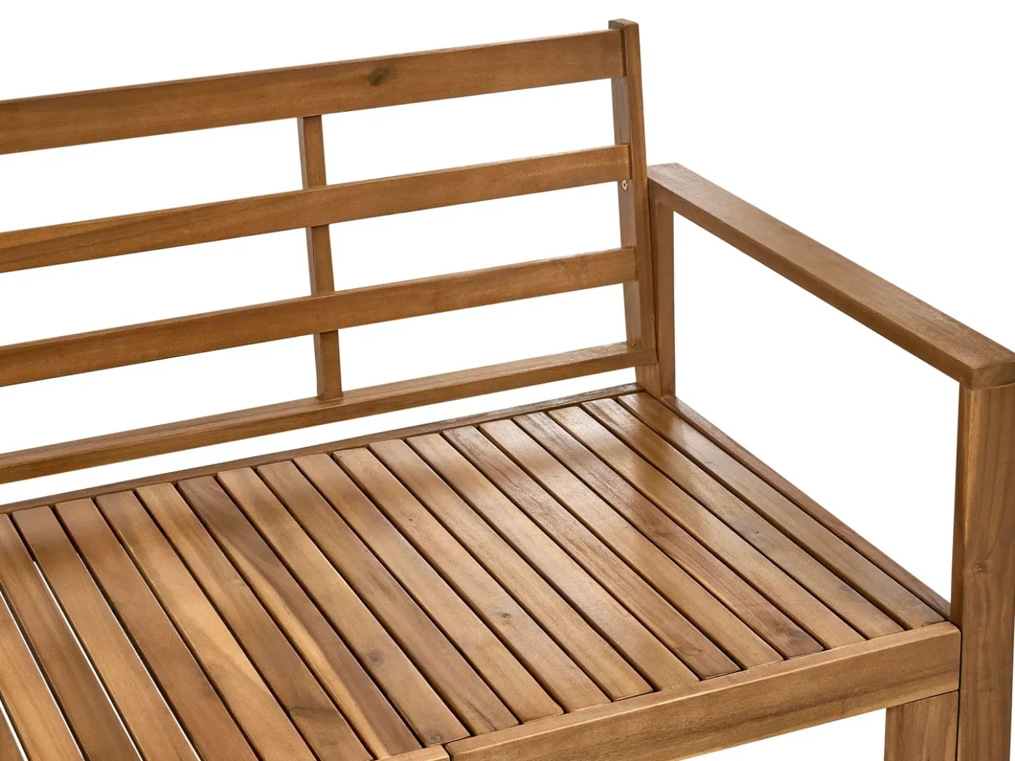Panca da giardino con cuscino ISOLELLO 190 cm Regolabile Legno d'acacia Marrone