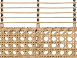 Panca da giardino con cuscino PRATELLO 122 cm Rattan sintetico (PE) Naturale