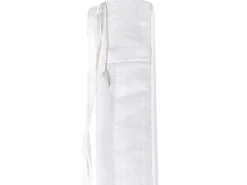 Panca da giardino con cuscino SOVANA 120 cm con contenitore Legno d'acacia Bianco