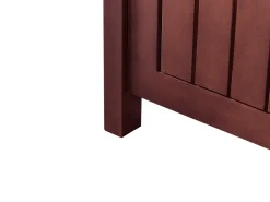 Panca da giardino con cuscino SOVANA 120 cm con contenitore Legno d'acacia Rosso