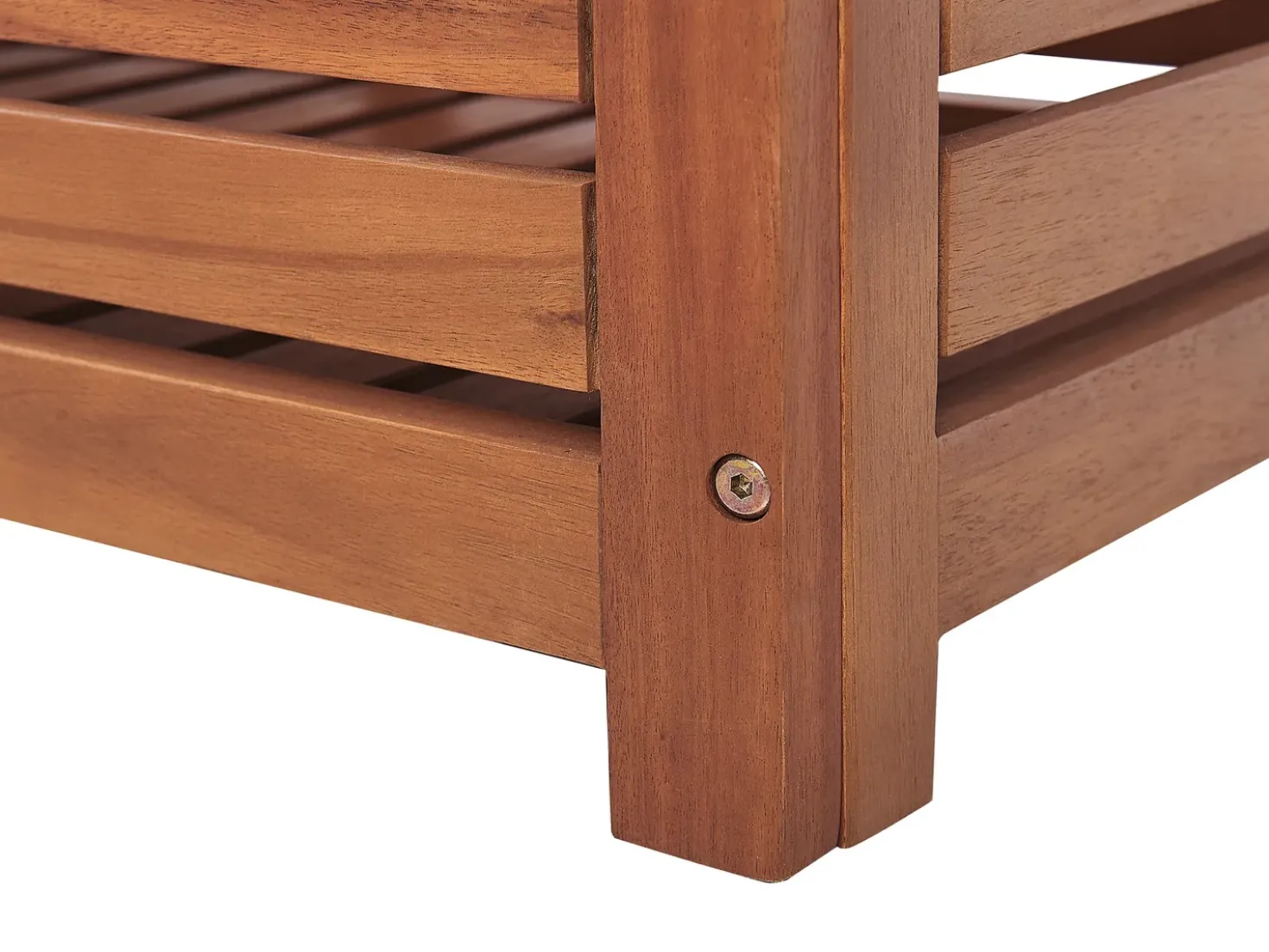Panca da giardino con pannello a muro MATINO Legno d'acacia 80 cm 40 cm Marrone