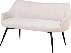 Panca da pranzo 2 posti ARENDAL Tessuto Beige