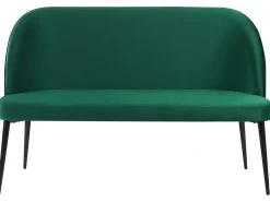 Panca da pranzo 2 posti OSBY Velluto Verde scuro