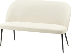 Panca da pranzo 2 posti OSBY Tessuto Beige chiaro