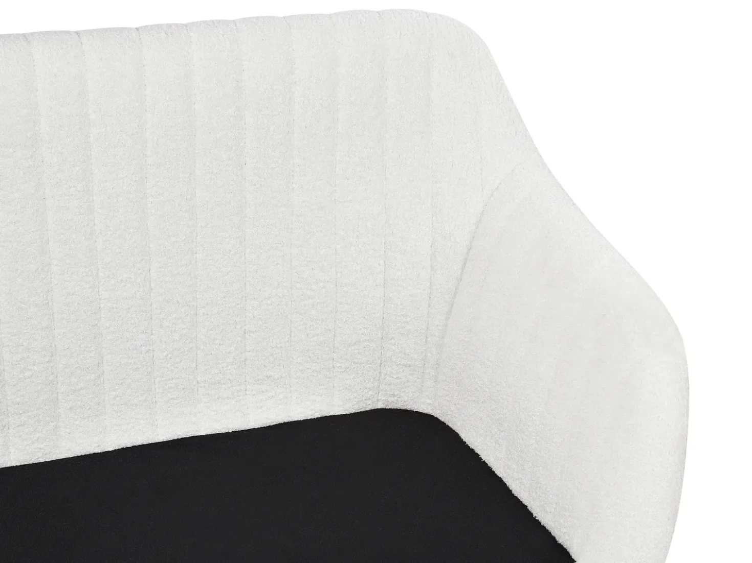 Panca da pranzo 2 posti TABY Bouclé Bianco sporco