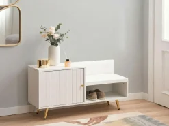 Panca porta scarpe KELOWNA Bianco