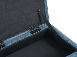 Panca porta scarpe SOLVANG Tessuto Blu con contenitore