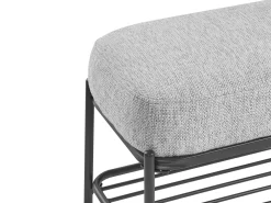Panca porta scarpe TRUCKEE Tessuto Grigio