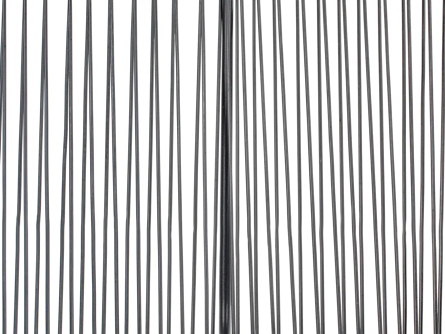 Panchina da giardino ACAPULCO II 113 cm Rattan sintetico (PE) Nero