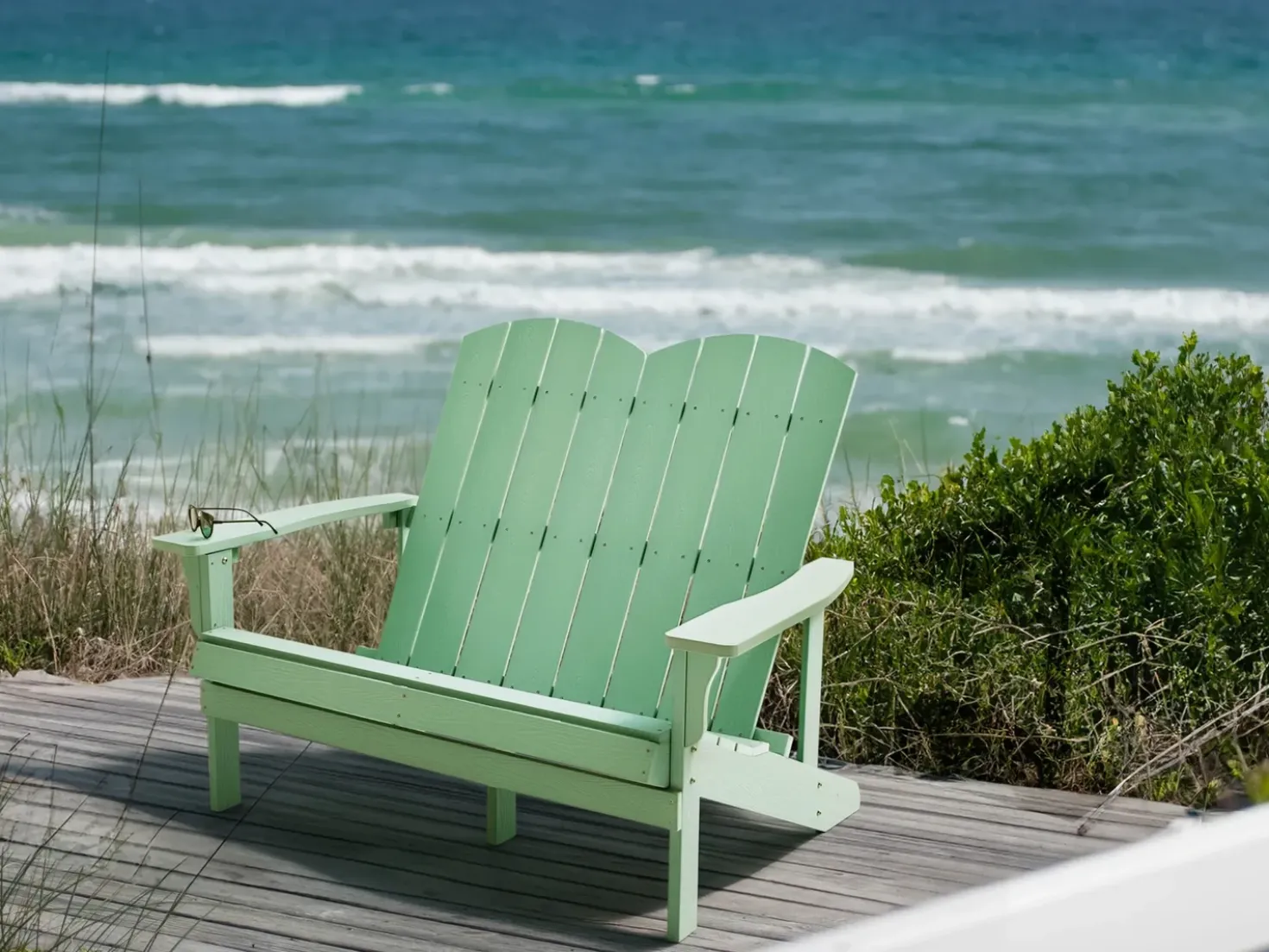 Panchina da giardino ADIRONDACK 125 cm Verde chiaro