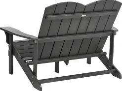 Panchina da giardino ADIRONDACK 125 cm Grigio scuro
