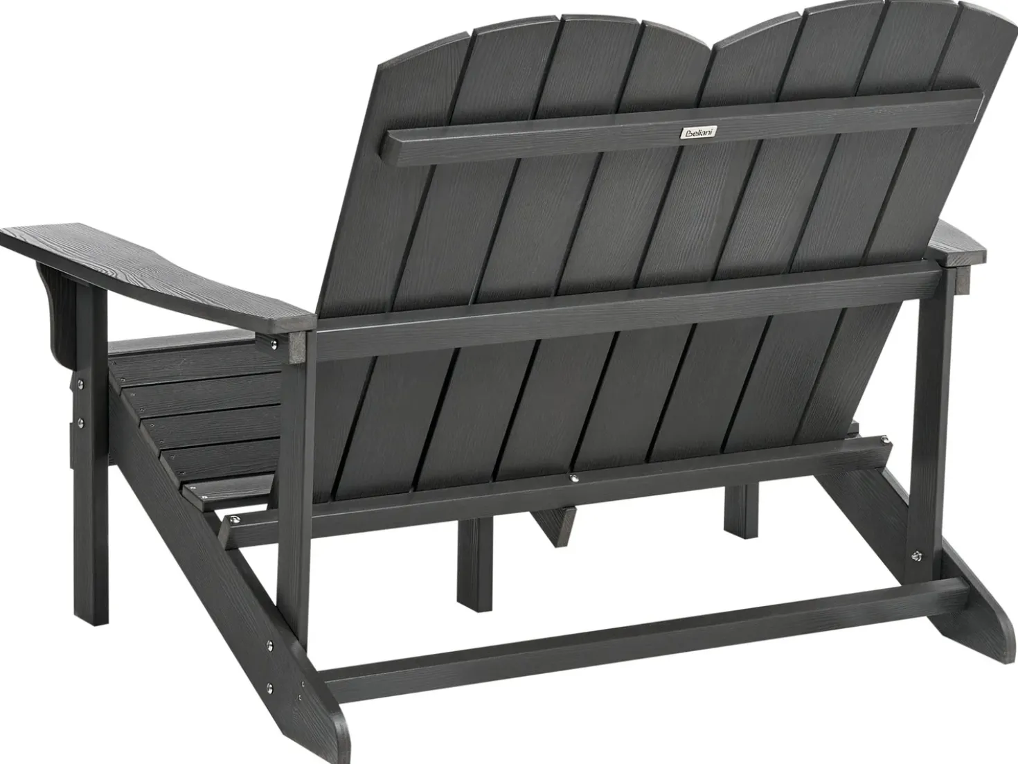 Panchina da giardino ADIRONDACK 125 cm Grigio scuro