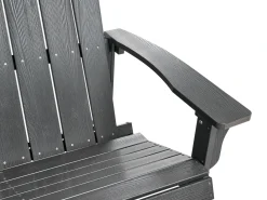 Panchina da giardino ADIRONDACK 125 cm Grigio scuro