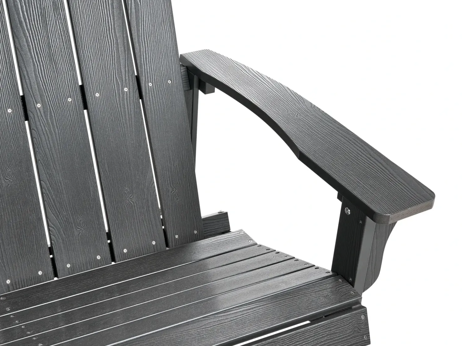 Panchina da giardino ADIRONDACK 125 cm Grigio scuro