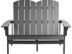 Panchina da giardino ADIRONDACK 125 cm Grigio scuro