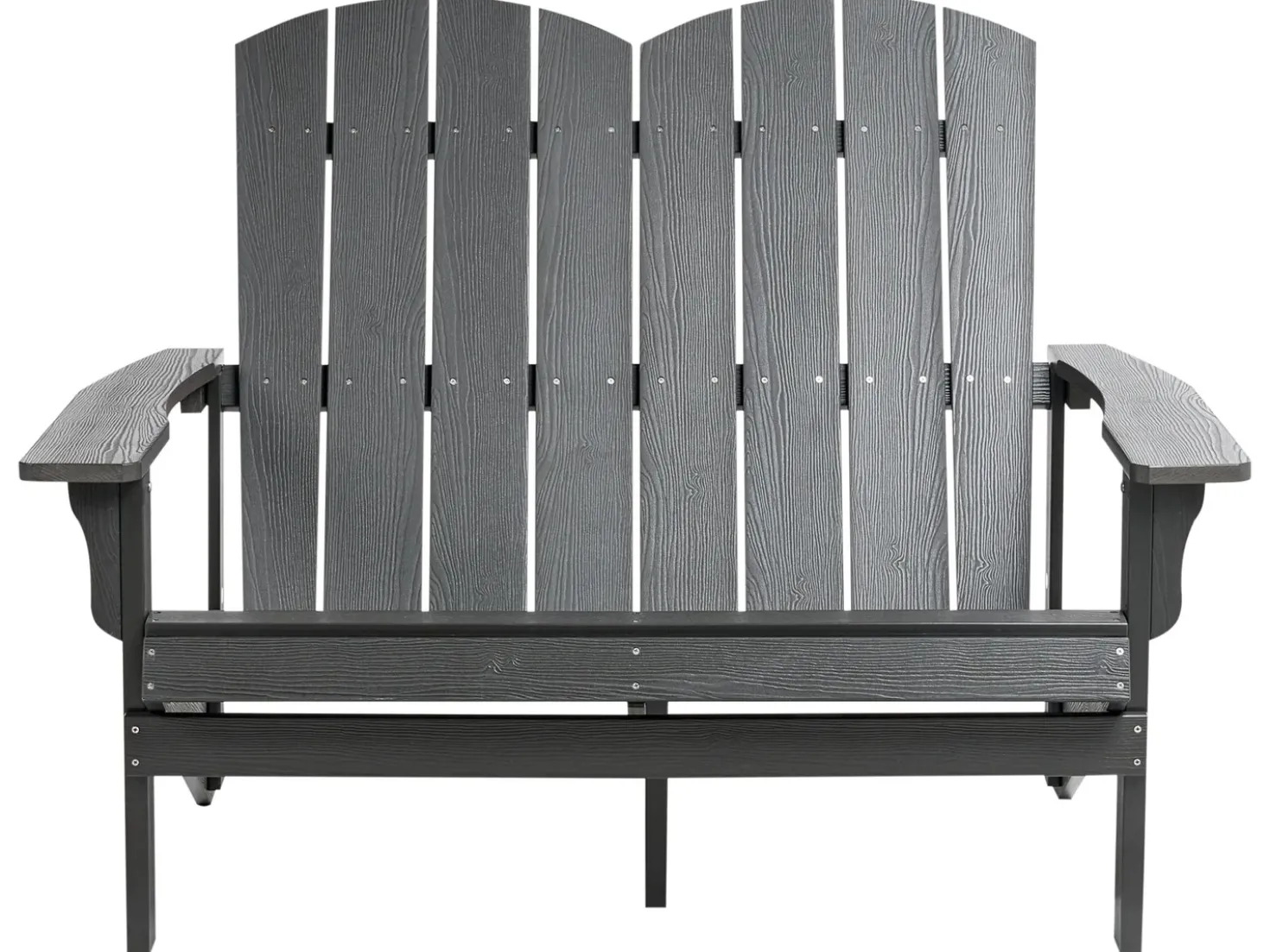 Panchina da giardino ADIRONDACK 125 cm Grigio scuro