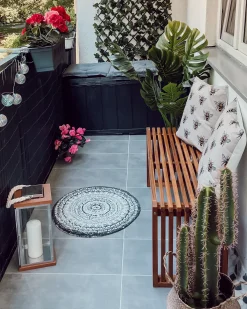Panchina da giardino BELLANO 105 cm Legno d'acacia Marrone