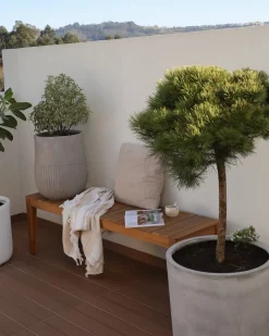 Panchina da giardino CHIOGGIA 155 cm Legno di acacia certificato Marrone chiaro