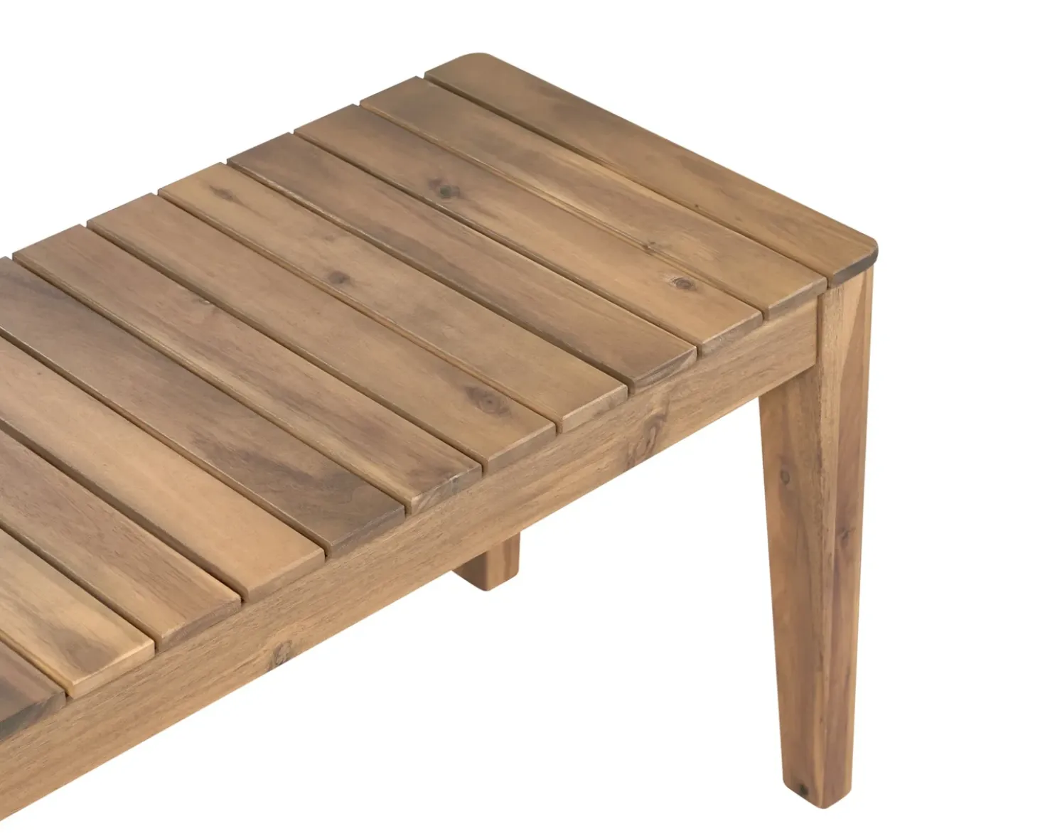 Panchina da giardino CHIOGGIA 155 cm Legno di acacia certificato Marrone chiaro