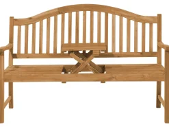 Panchina da giardino HILO 150 cm Legno d'acacia Marrone
