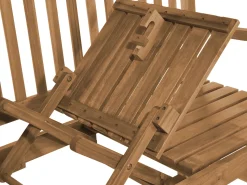 Panchina da giardino HILO 150 cm Legno d'acacia Marrone