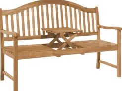 Panchina da giardino HILO 150 cm Legno d'acacia Marrone