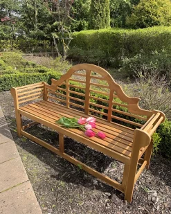 Panchina da giardino MARLBORO 180 cm Legno d'acacia Marrone chiaro