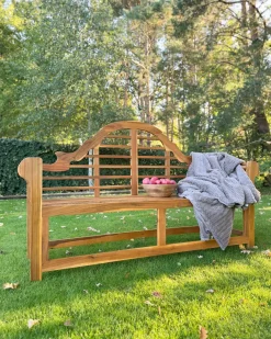 Panchina da giardino MARLBORO 180 cm Legno d'acacia Marrone chiaro