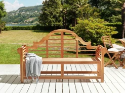 Panchina da giardino MARLBORO 180 cm Legno d'acacia Marrone chiaro