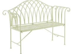 Panchina da giardino MILAZZO 130 cm Metallo Verde chiaro