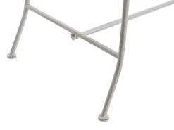 Panchina da giardino PAVIA 146 cm Metallo Bianco sporco