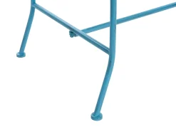 Panchina da giardino PAVIA 146 cm Metallo Blu