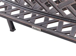 Panchina da giardino STAGGIA 104 cm Metallo Marrone