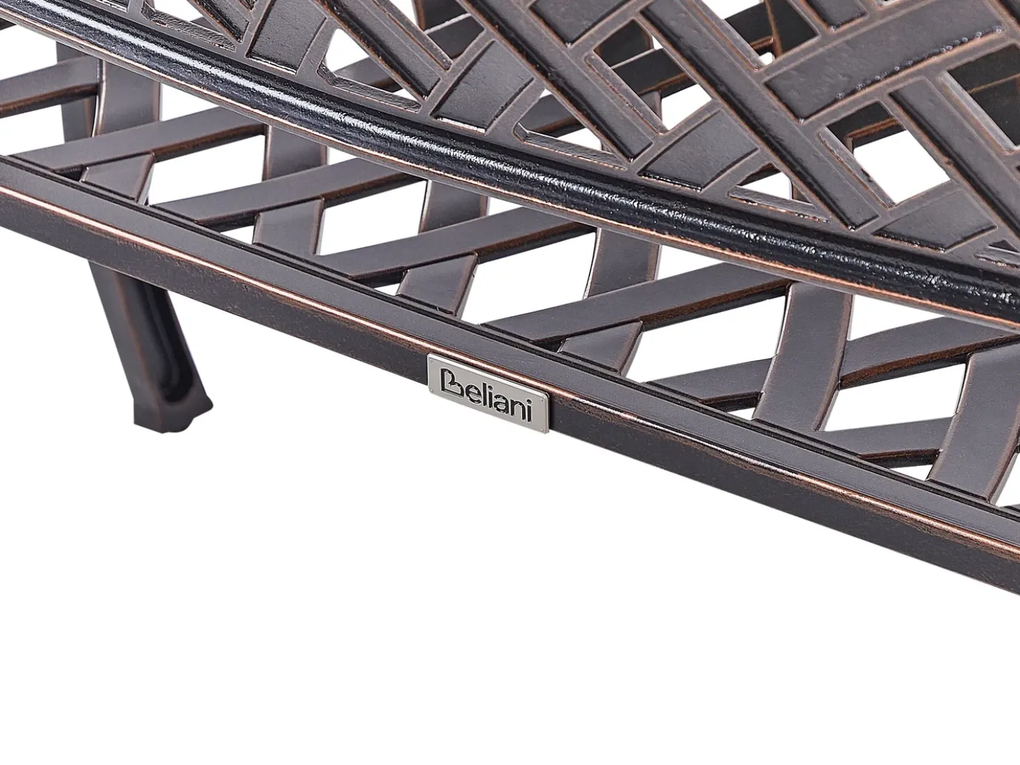 Panchina da giardino STAGGIA 104 cm Metallo Marrone