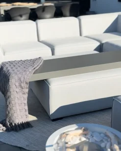 Panchina da giardino TARANTO 150 cm Cemento Grigio